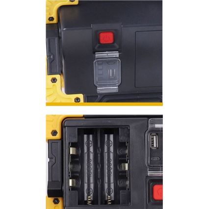LED Nabíjecí reflektor LED/10W/4000 mAh 3xAA