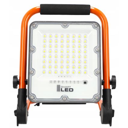 LED Nabíjecí reflektor se stojanem LED/30W/3,2V 4500K 5000 mAh IP65 oranžová