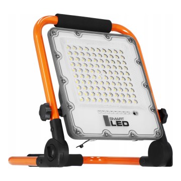 LED Nabíjecí reflektor se stojanem LED/50W/3,2V 4500K 10000 mAh IP65 oranžová
