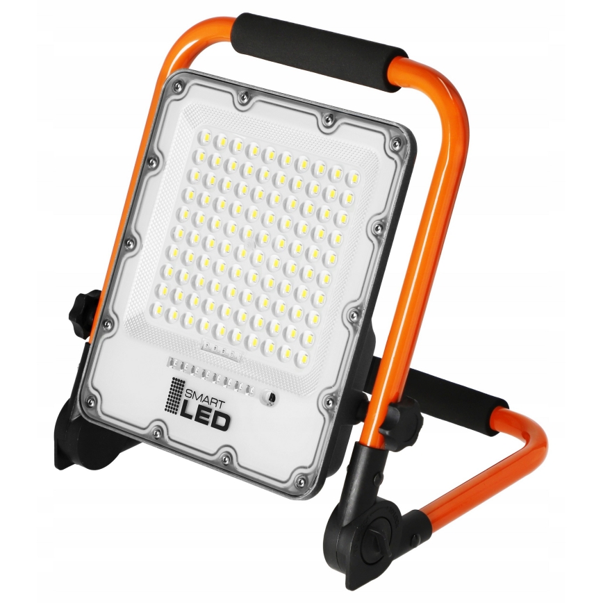 LED Nabíjecí reflektor se stojanem LED/50W/3,2V 4500K 5000 mAh IP65 oranžová