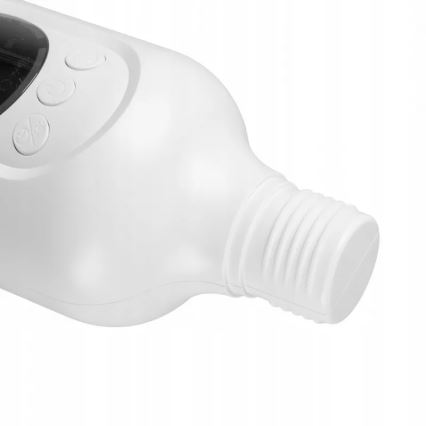 LED Nabíjecí stojanový ventilátor s LED osvětlením LED/4,8W/5V USB 7200 mAh bílá + dálkové ovládání