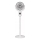 LED Nabíjecí stojanový ventilátor s LED osvětlením LED/4,8W/5V USB 7200 mAh bílá + dálkové ovládání