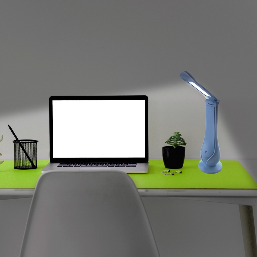 LED Nabíjecí stolní lampa LILLY LED/4W/5V 1200 mAh modrá