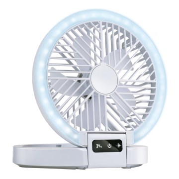 LED Nabíjecí stolní ventilátor 3,7V 1200 mAh