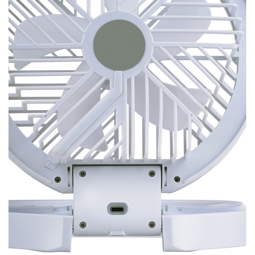 LED Nabíjecí stolní ventilátor 3,7V 1200 mAh