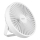LED Nabíjecí stolní ventilátor s LED osvětlením LED/2W/5V USB 2400 mAh bílá