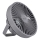 LED Nabíjecí stolní ventilátor s LED osvětlením LED/2W/5V USB 2400 mAh šedá