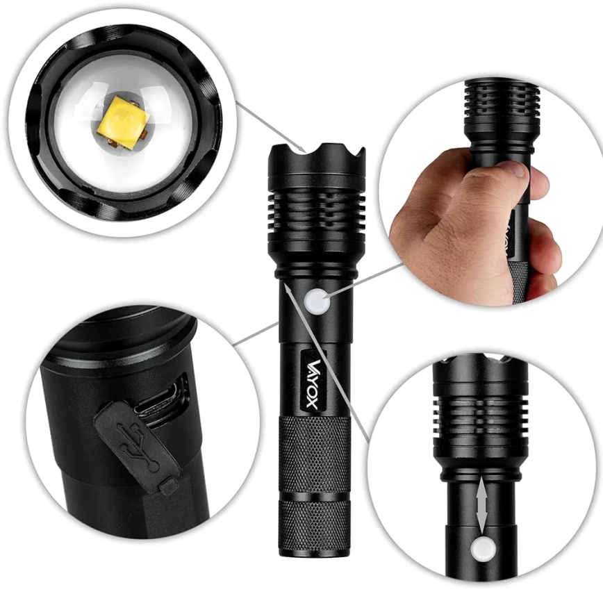 LED Nabíjecí svítilna LED/10W/5V IPX4 800 lm 1200 mAh