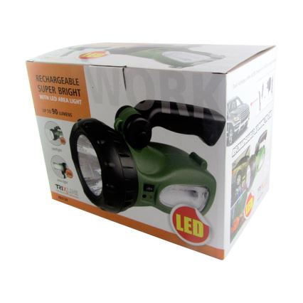 LED Nabíjecí svítilna LED/1W zelená