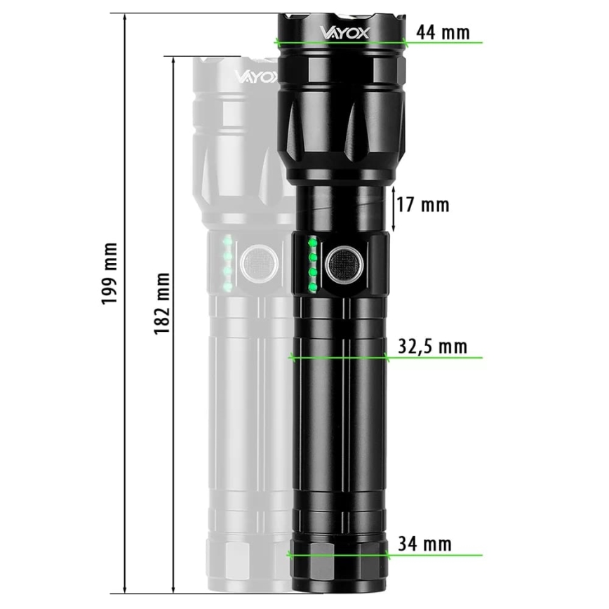 LED Stmívatelná nabíjecí svítilna s funkcí powerbanky LED/30W/5V IPX5 1060 lm 5000 mAh