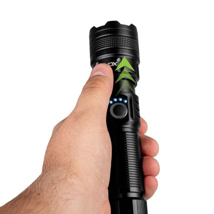 LED Stmívatelná nabíjecí svítilna s funkcí powerbanky LED/10W/5V IPX4 600 lm 2000 mAh
