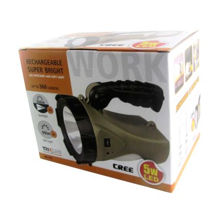 LED Nabíjecí svítilna s lucernou LED/5W