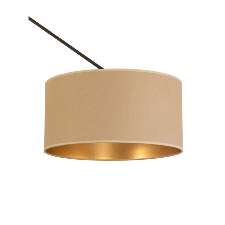 LED Nastavitelný lustr na tyči GORTA 1xE27/60W/230V béžová/zlatá