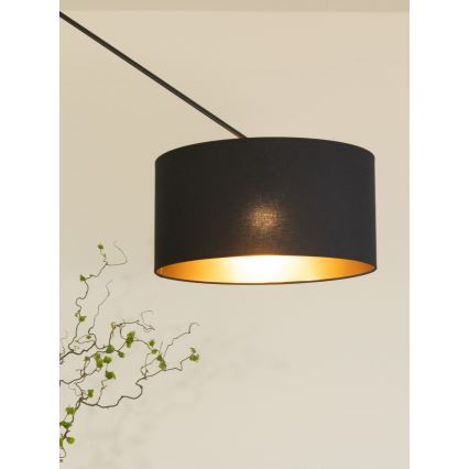 LED Nastavitelný lustr na tyči GORTA 1xE27/60W/230V černá/zlatá