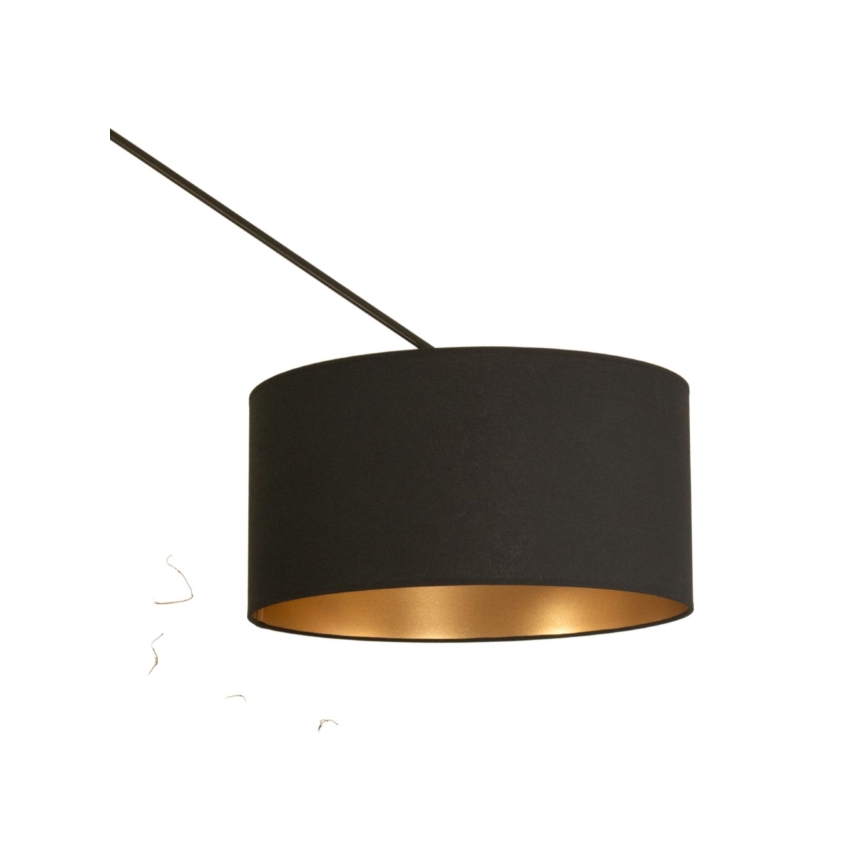 LED Nastavitelný lustr na tyči GORTA 1xE27/60W/230V černá/zlatá