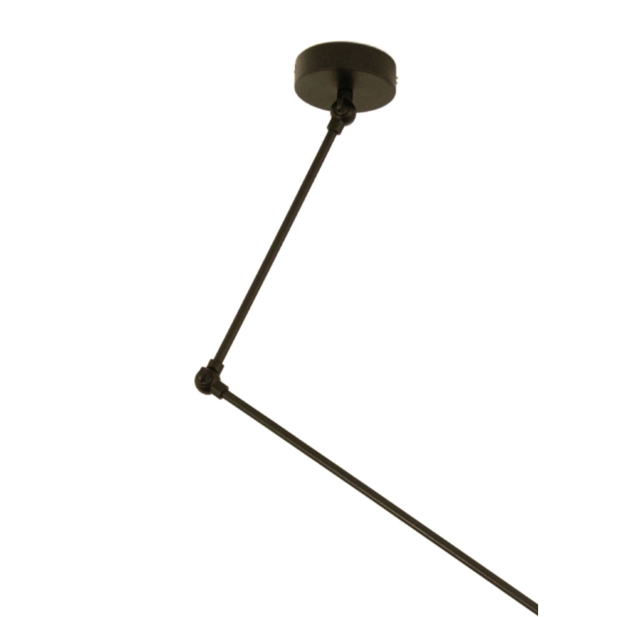 LED Nastavitelný lustr na tyči GORTA 1xE27/60W/230V černá/zlatá