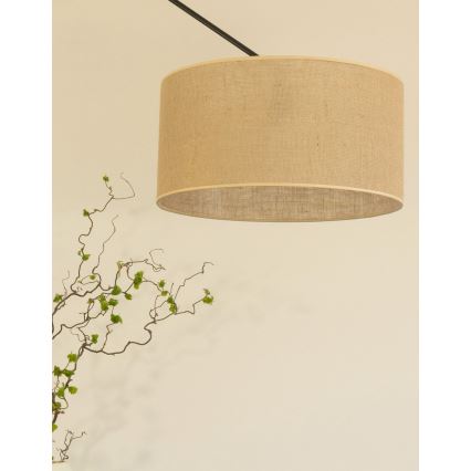 LED Nastavitelný lustr na tyči GORTA 1xE27/60W/230V juta