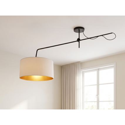 LED Nastavitelný přisazený lustr VENICE 1xE27/60W/230V béžová/zlatá