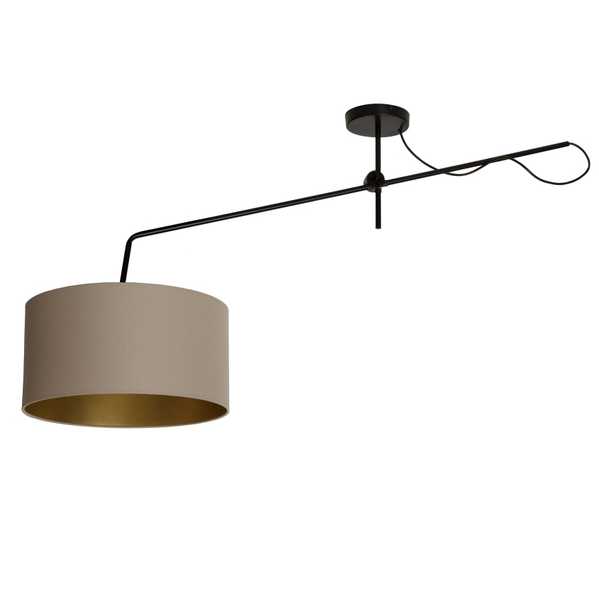 LED Nastavitelný přisazený lustr VENICE 1xE27/60W/230V béžová/zlatá