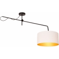 LED Nastavitelný přisazený lustr VENICE 1xE27/60W/230V bílá/zlatá