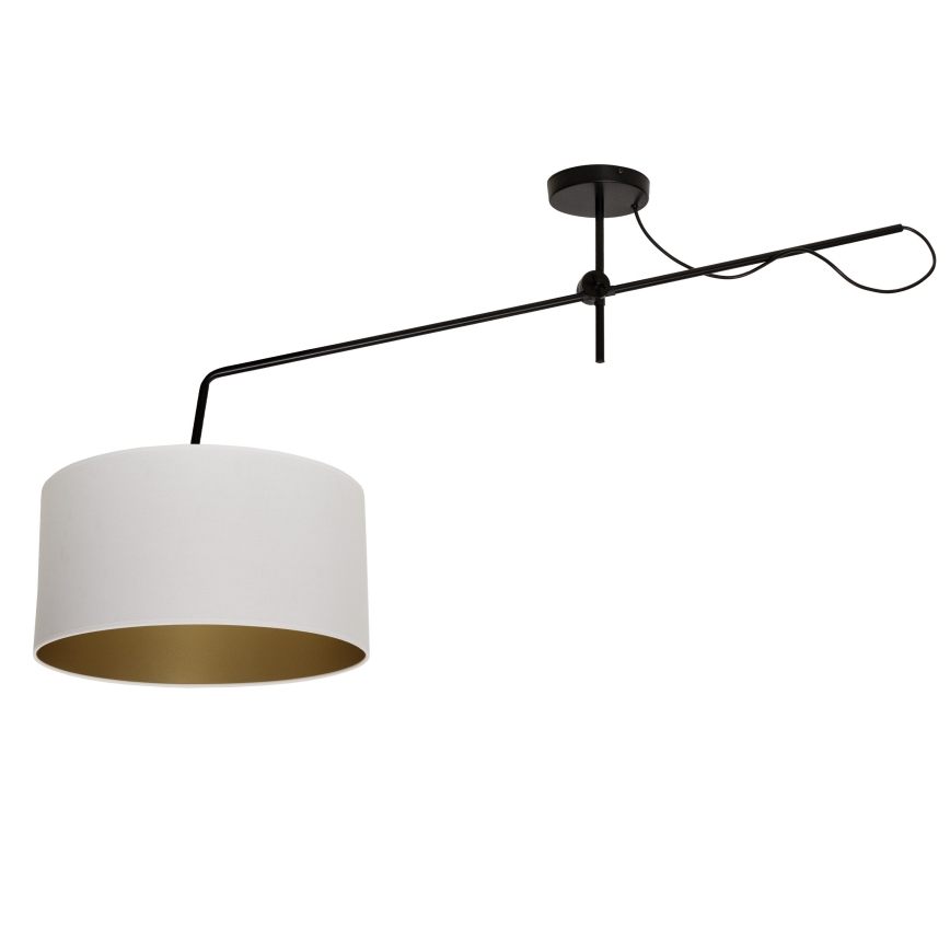 LED Nastavitelný přisazený lustr VENICE 1xE27/60W/230V bílá/zlatá