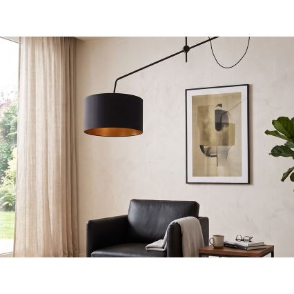 LED Nastavitelný přisazený lustr VENICE 1xE27/60W/230V černá/zlatá