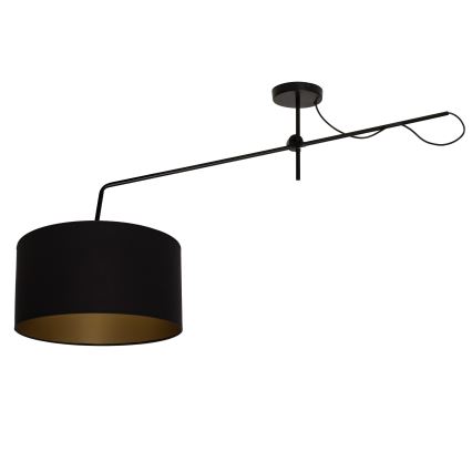 LED Nastavitelný přisazený lustr VENICE 1xE27/60W/230V černá/zlatá