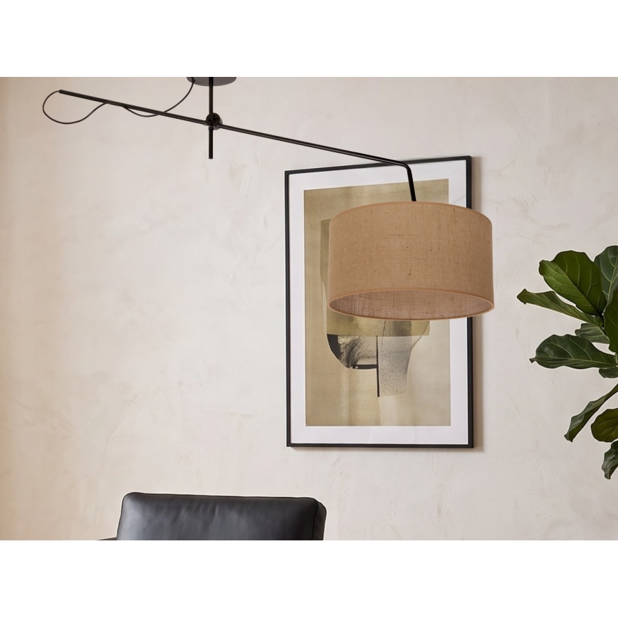 LED Nastavitelný přisazený lustr VENICE 1xE27/60W/230V juta