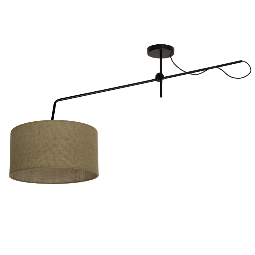 LED Nastavitelný přisazený lustr VENICE 1xE27/60W/230V juta