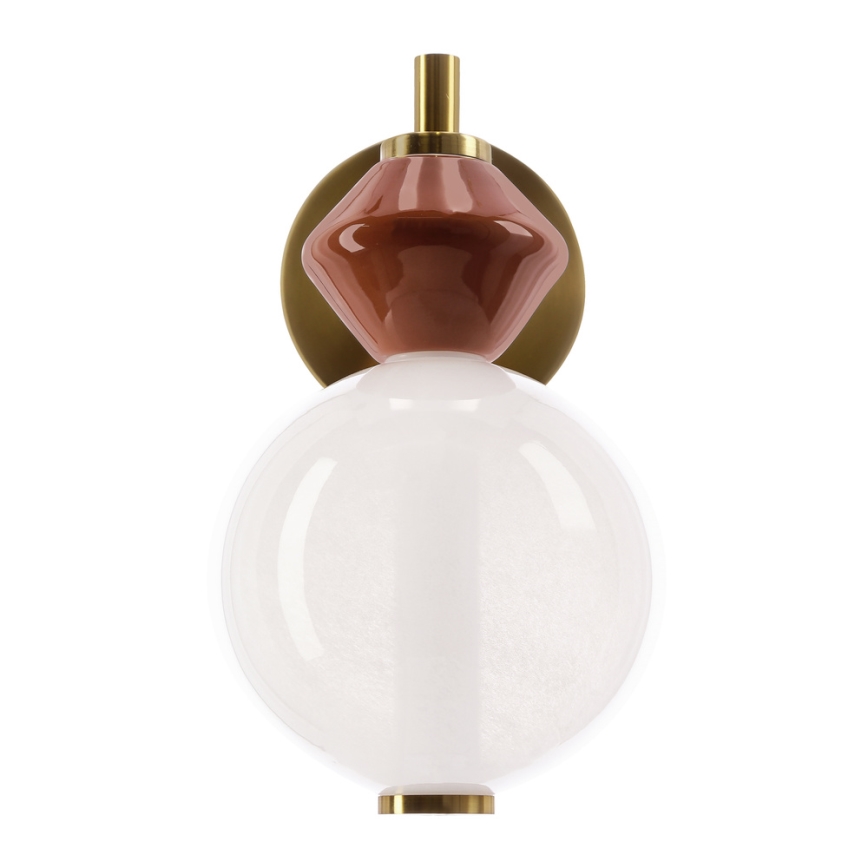 LED Nástěnná lampa FLORES LED/7W/230V zlatá/hnědá