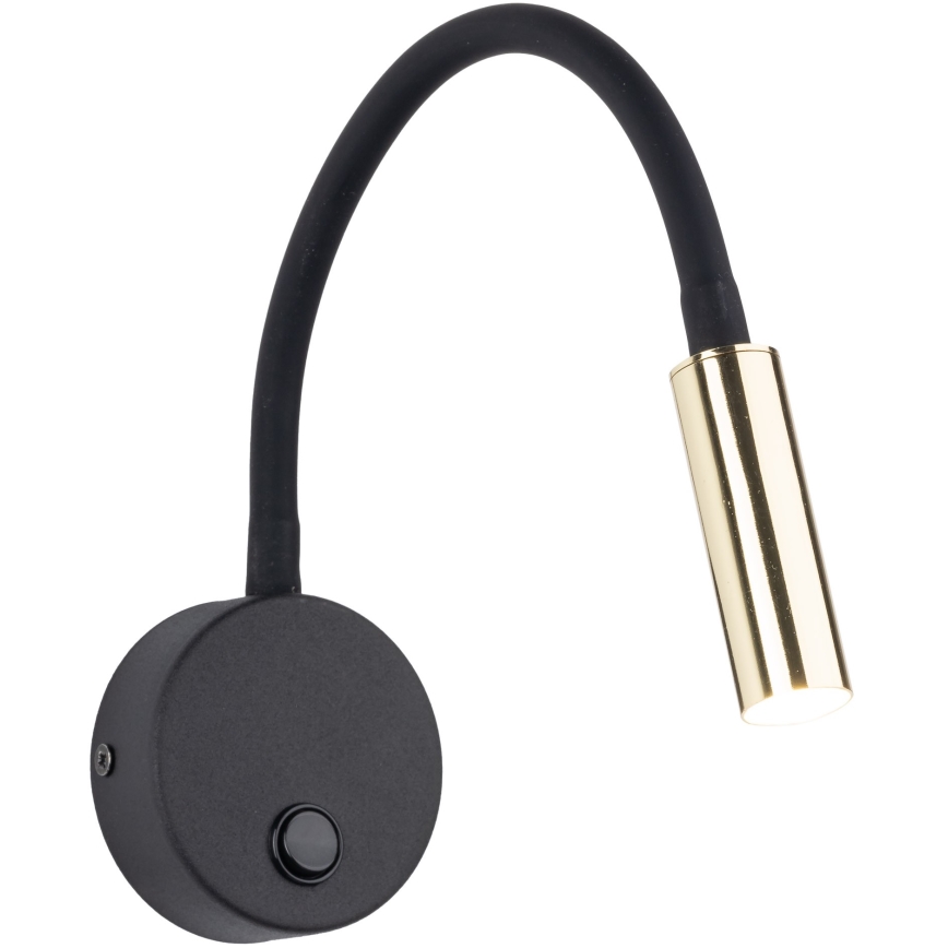 LED Nástěnná lampa LAGOS 1xG9/3W/230V 4000K černá/zlatá