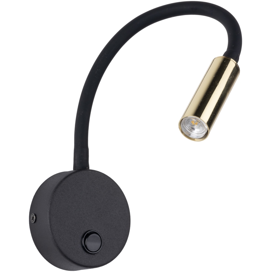 LED Nástěnná lampa LAGOS 1xG9/3W/230V 4000K černá/zlatá