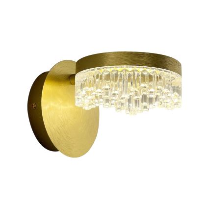 LED Nástěnná lampa LED/4W/230V zlatá