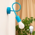 LED Nástěnná lampička OXFORD 1xE27/15W/230V modrá