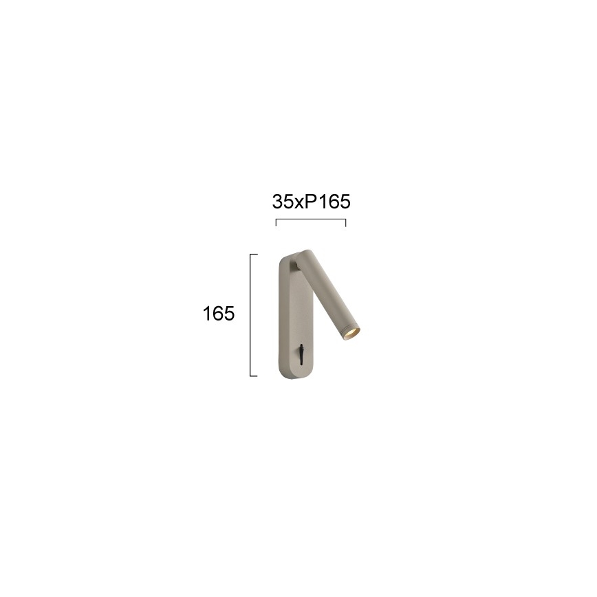 LED Nástěnné bodové svítidlo ABRIEL LED/6W/230V béžová