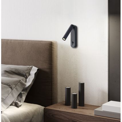 LED Nástěnné bodové svítidlo ABRIEL LED/6W/230V černá