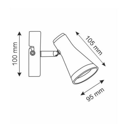 LED Nástěnné bodové svítidlo BERG LED/4,2W/230V bílá