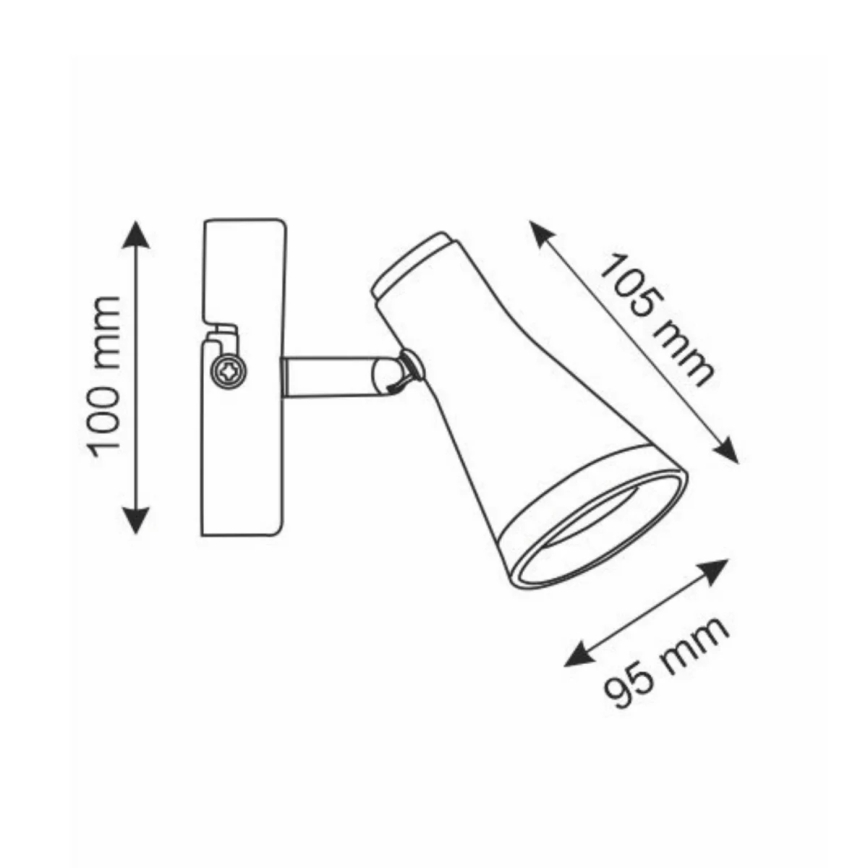 LED Nástěnné bodové svítidlo BERG LED/4,2W/230V bílá