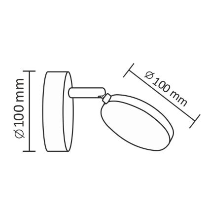 LED Nástěnné bodové svítidlo CAPRI LED/5W/230V