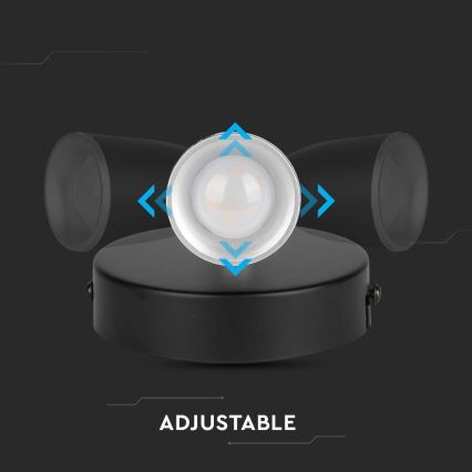 LED Nástěnné bodové svítidlo LED/4,5W/230V 3000K černá