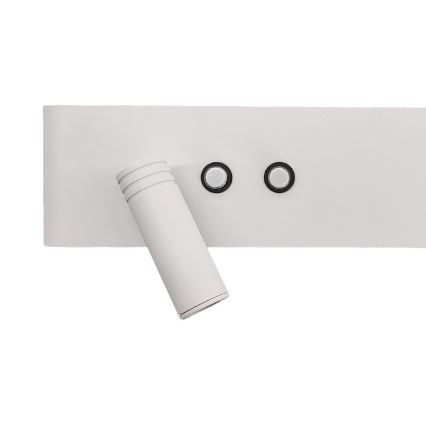 LED Nástěnné bodové svítidlo RESORT LED/10W/230V + LED/3W bílá levá