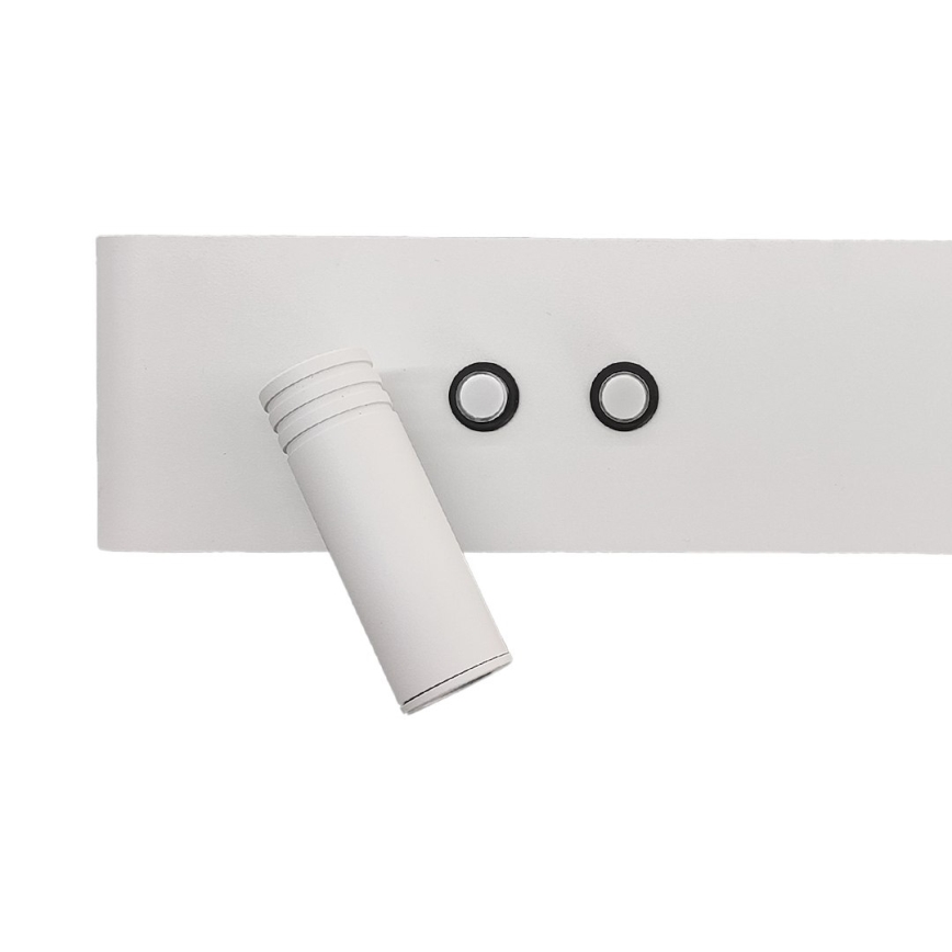 LED Nástěnné bodové svítidlo RESORT LED/10W/230V + LED/3W bílá levá