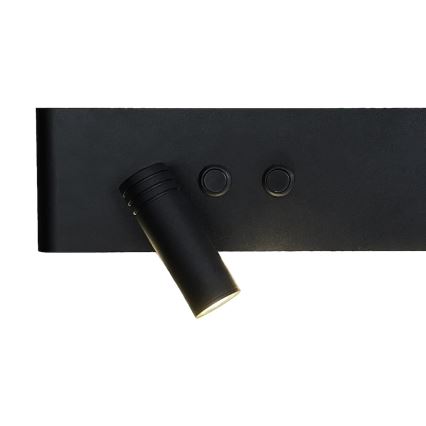 LED Nástěnné bodové svítidlo RESORT LED/10W/230V + LED/3W černá levá