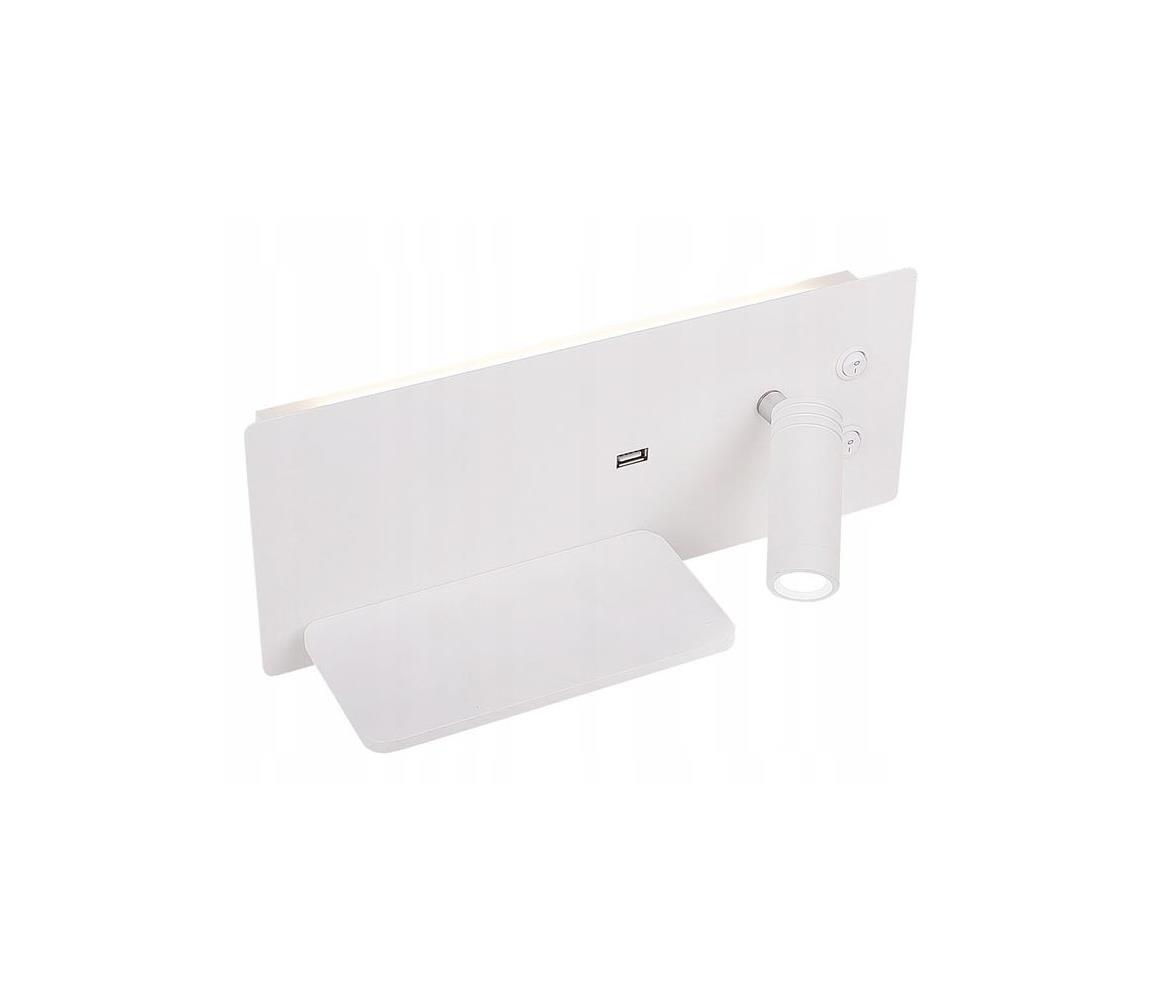 Candellux LED Nástěnné bodové svítidlo s nabíječkou OLLY LED/4W+LED/3W/230V CA0242