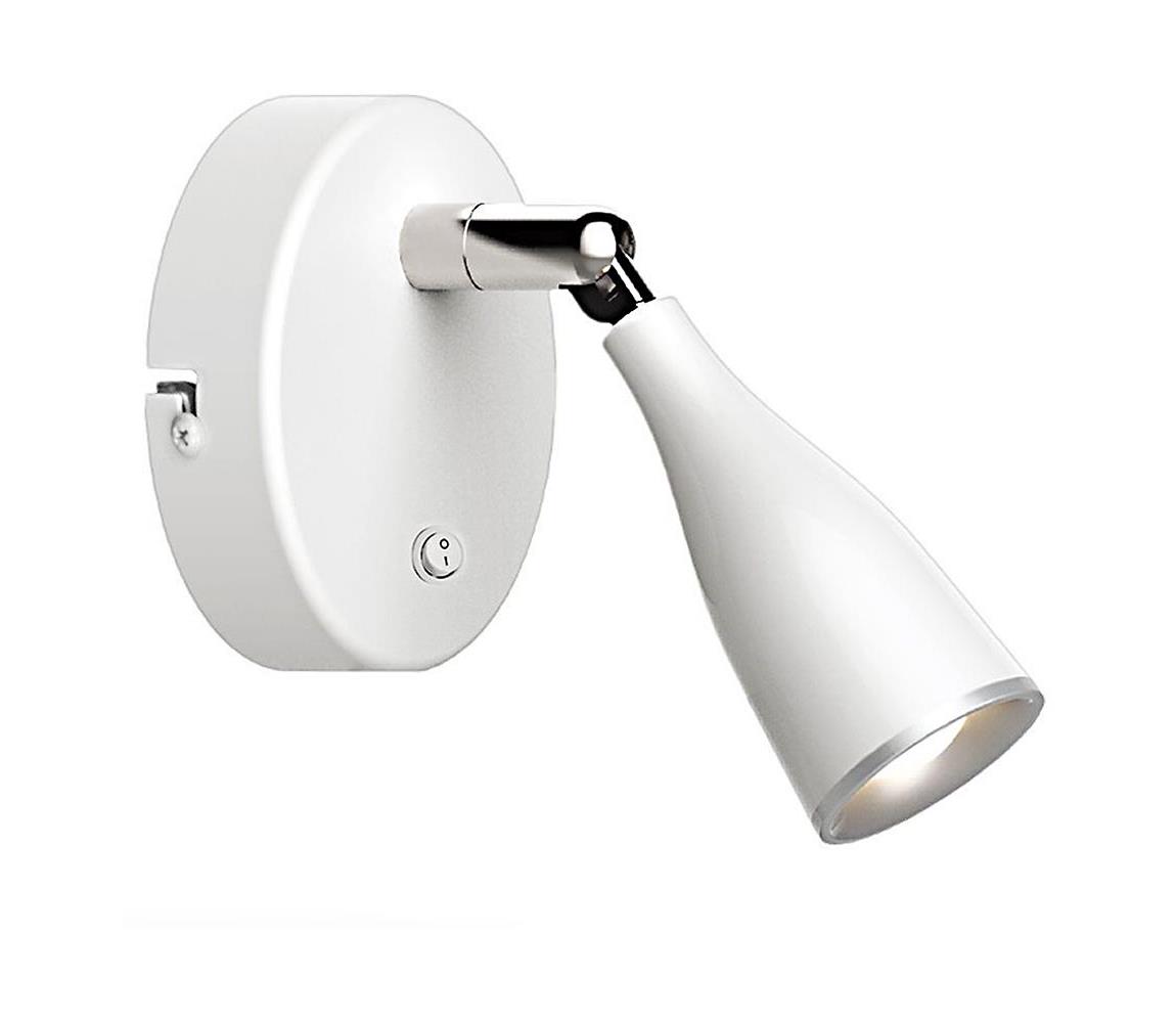 V-Tac LED Nástěnné bodové svítidlo s vypínačem LED/4,5W/230V 4000K bílá VT0999