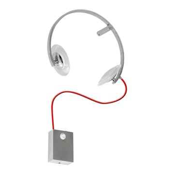 LED Nástěnné dětské svítidlo TUNO LED/10W/230V matný chrom