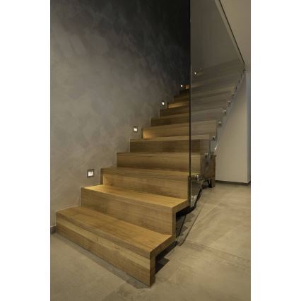 LED Nástěnné schodišťové svítidlo FRAME CURVE LED/3,1W/230V