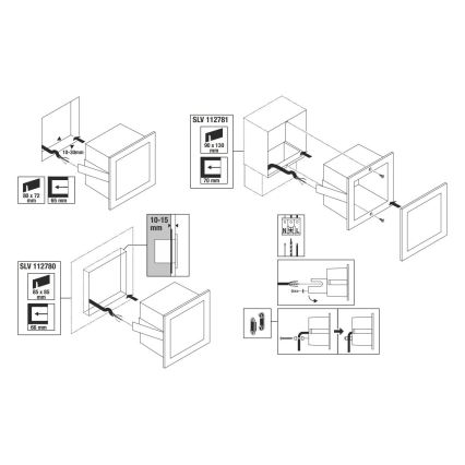 LED Nástěnné schodišťové svítidlo FRAME CURVE LED/3,1W/230V