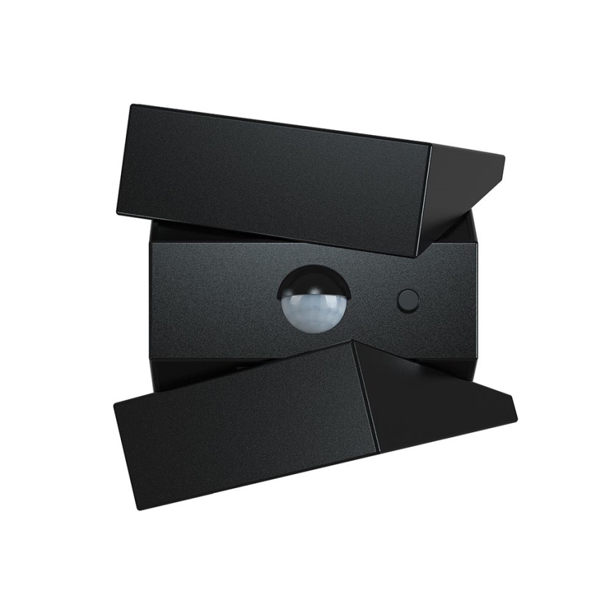 LED Nástěnné solární svítidlo se senzorem LED/2,5W/3,7V 3000/4000/6000K IP65 1200 mAh černá