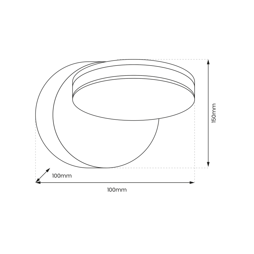 LED Nástěnné svítidlo 360° LED/6W/230V